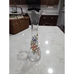 Vintage Viking Glass Bud Vase Flowers 8" Tall Home Decor Decoration